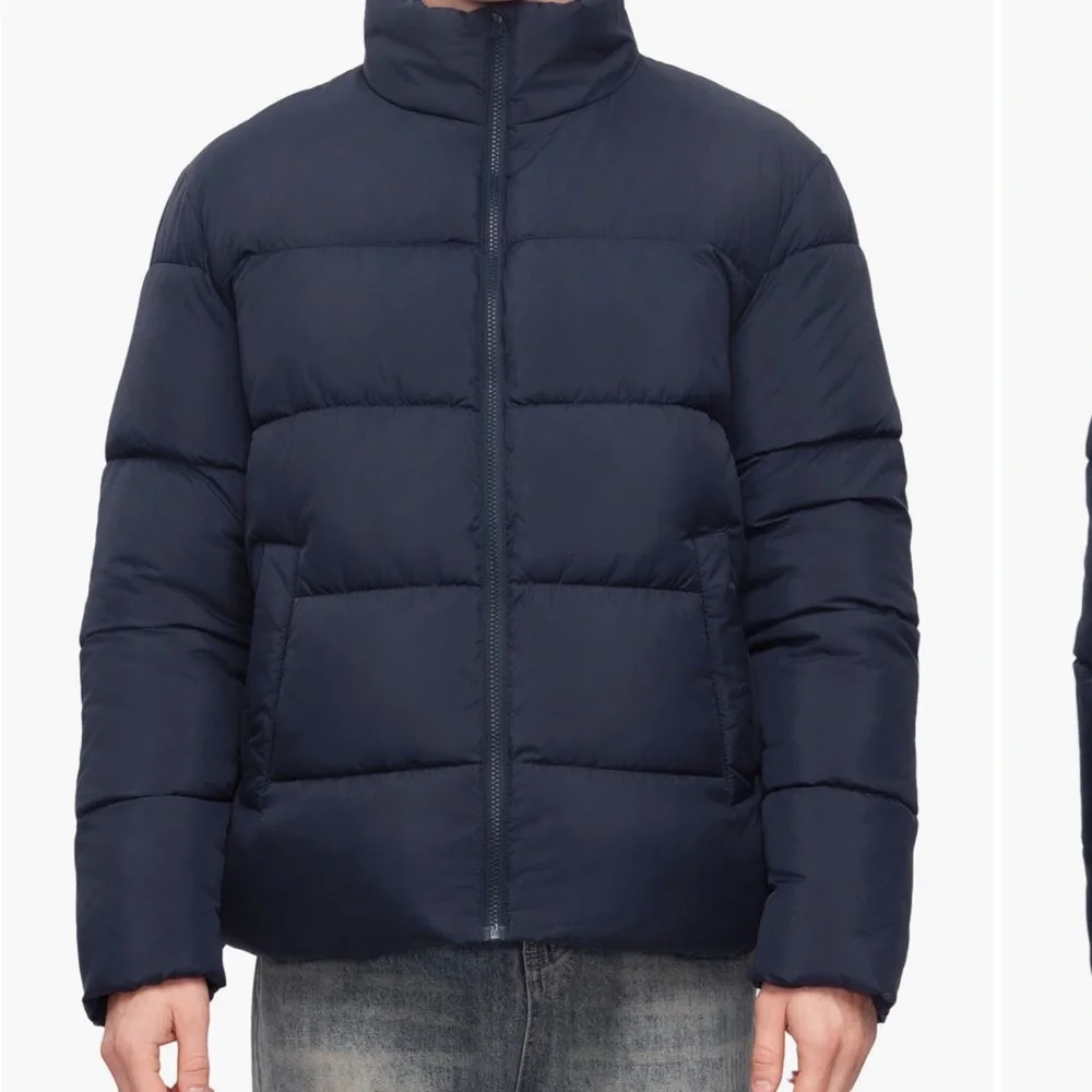 Rokka&Rolla Men's Navy Puffer Jacket- Brand New - Picture 1 of 6